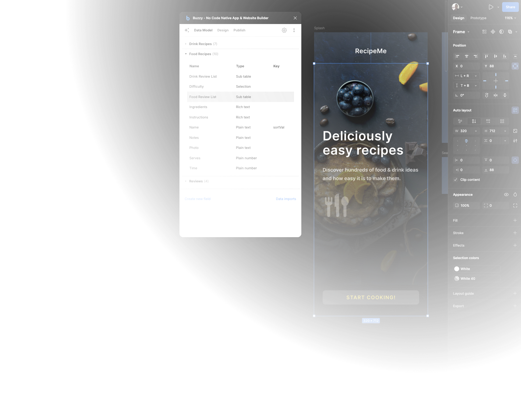 Buzzy Figma plugin interface