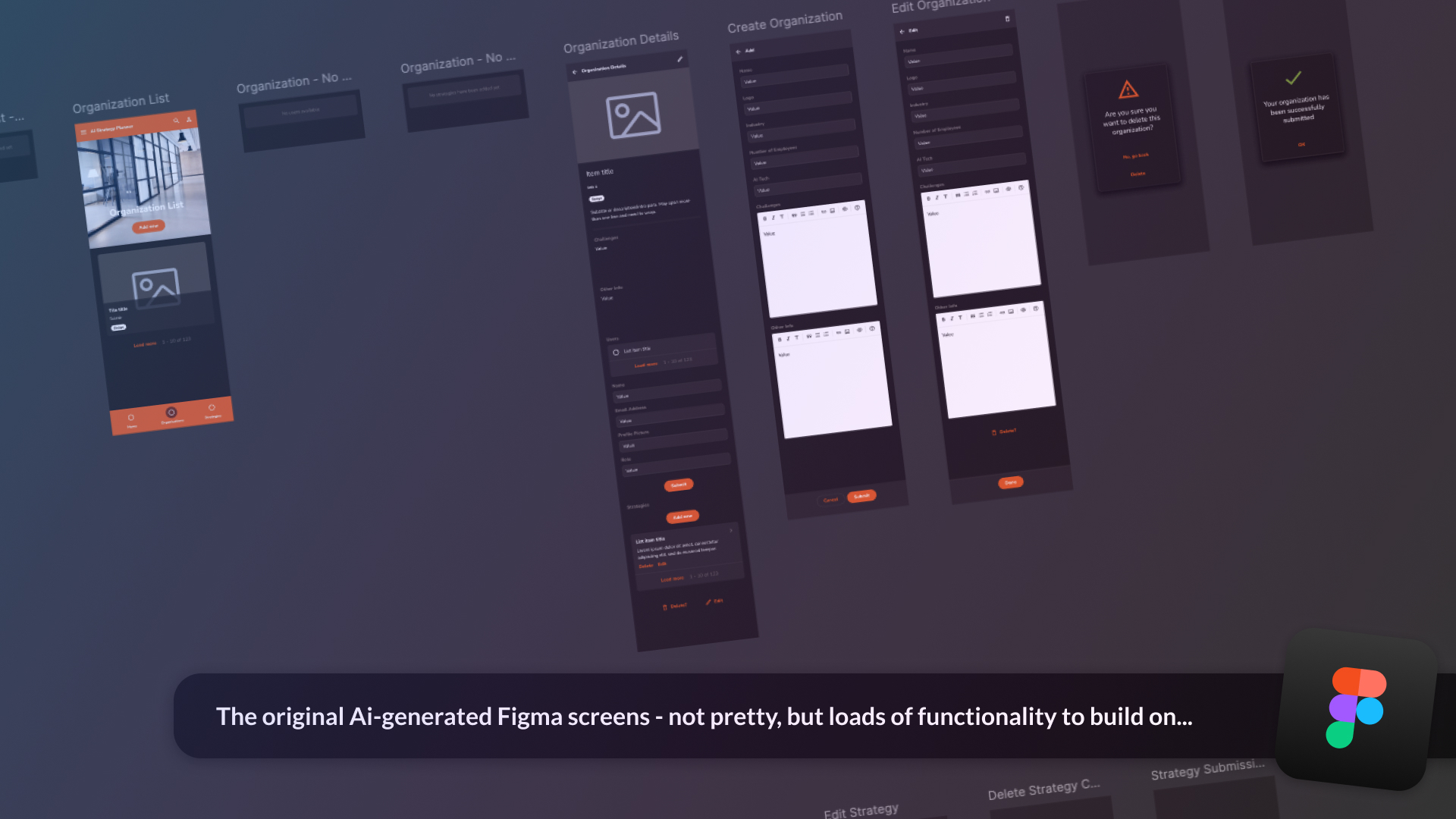 The first AI generated screens