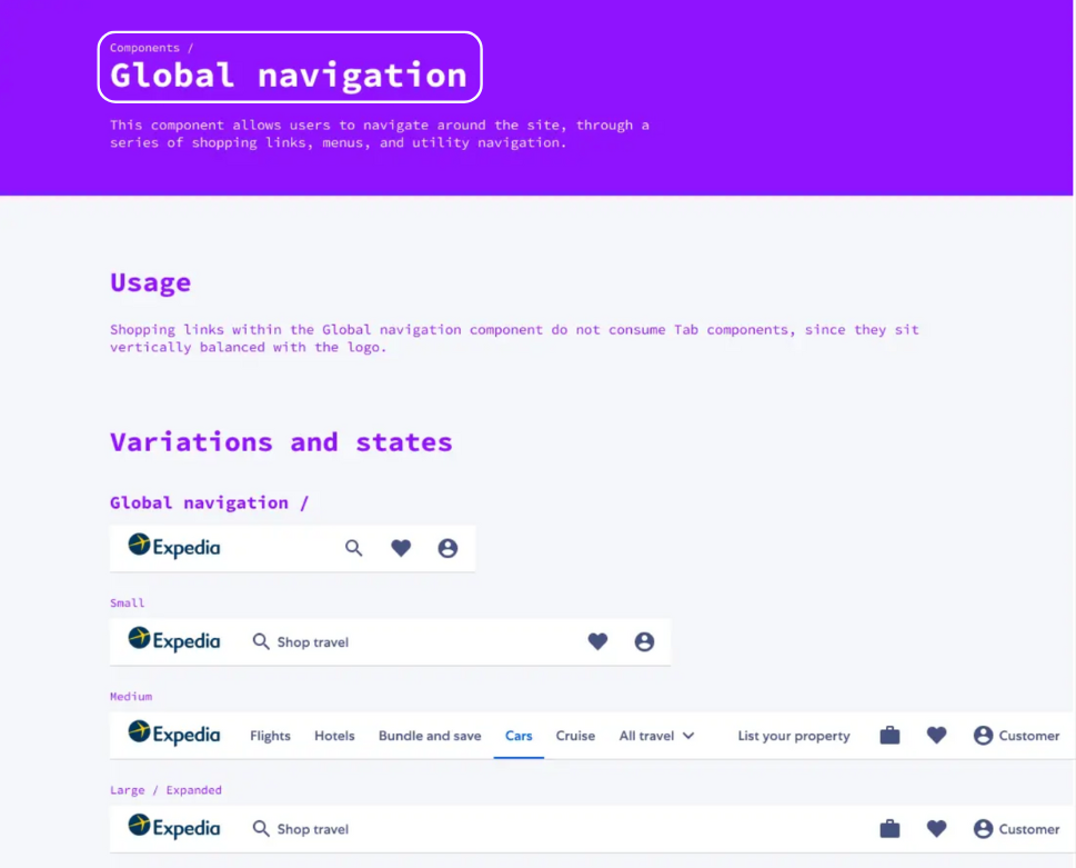 Figma global navigation