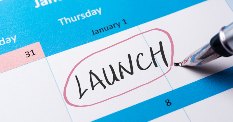 Launch date on calendar