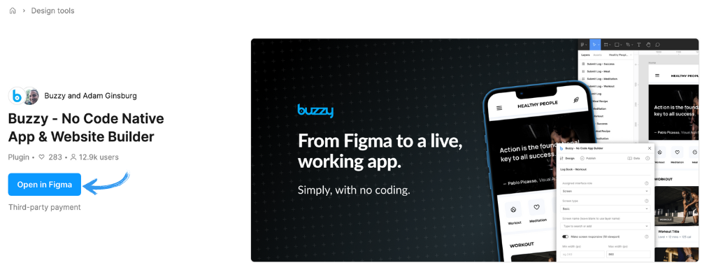 From Figma to a Live app using Buzzy
