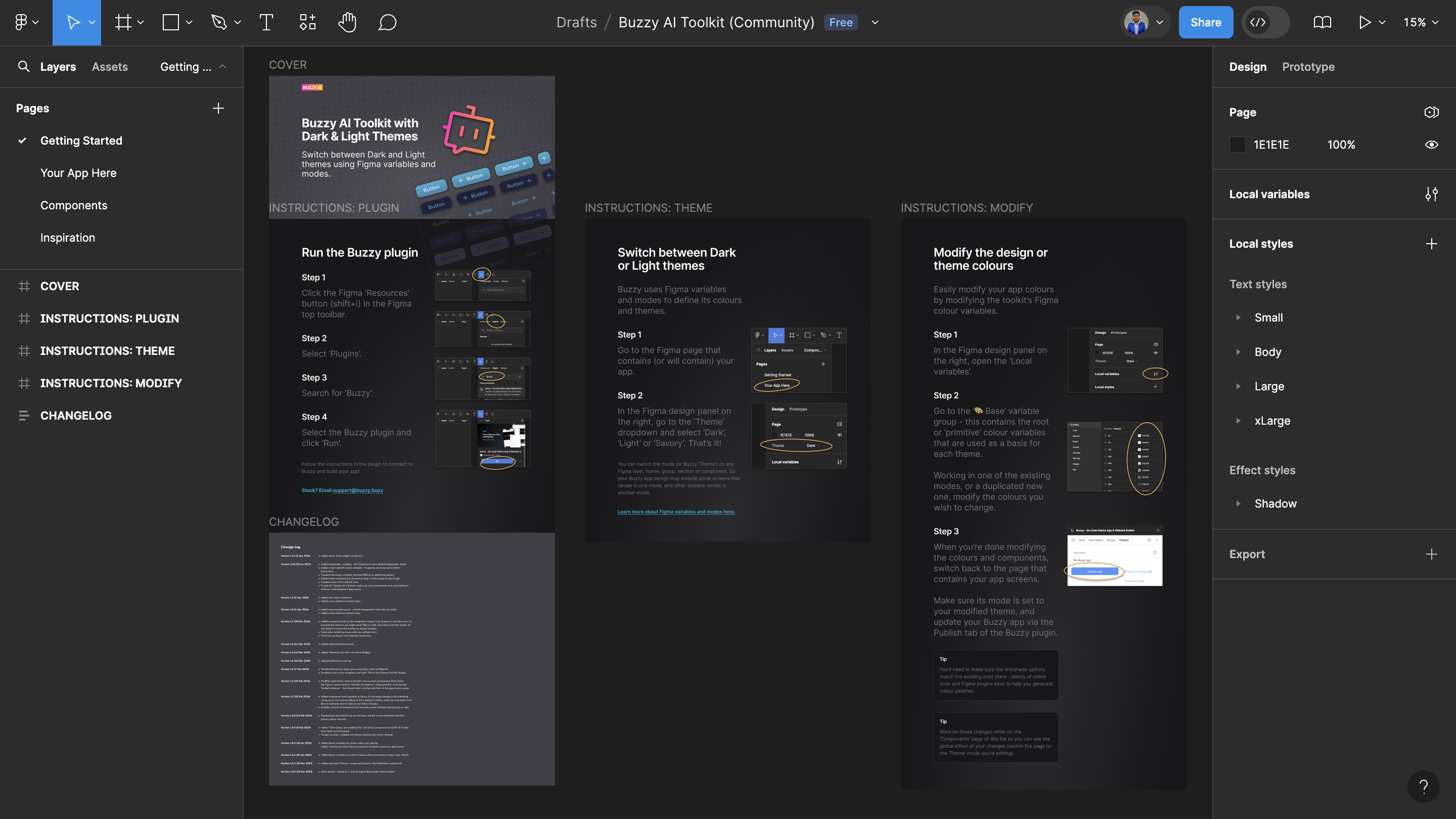 Buzzy integrates with figma