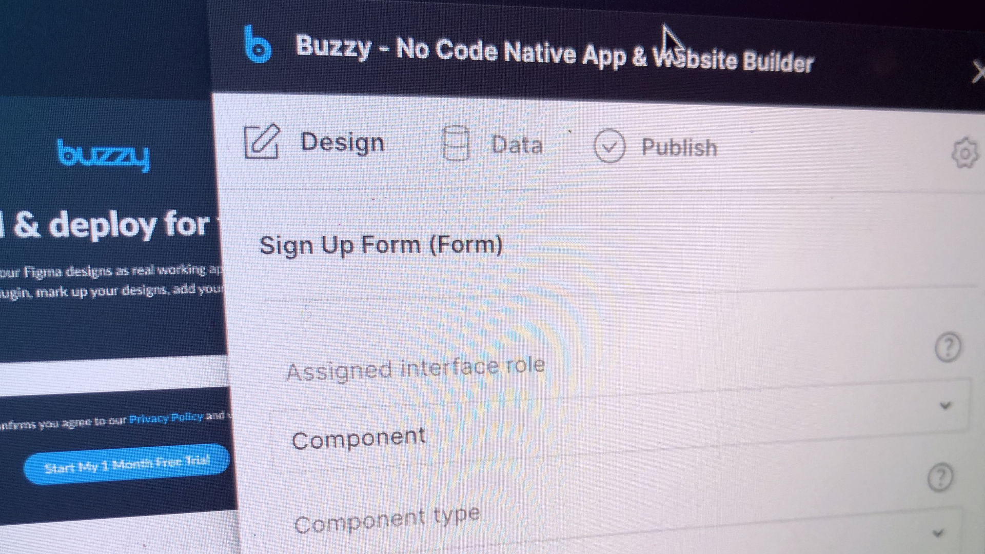 Screenshot of the Buzzy plugin.